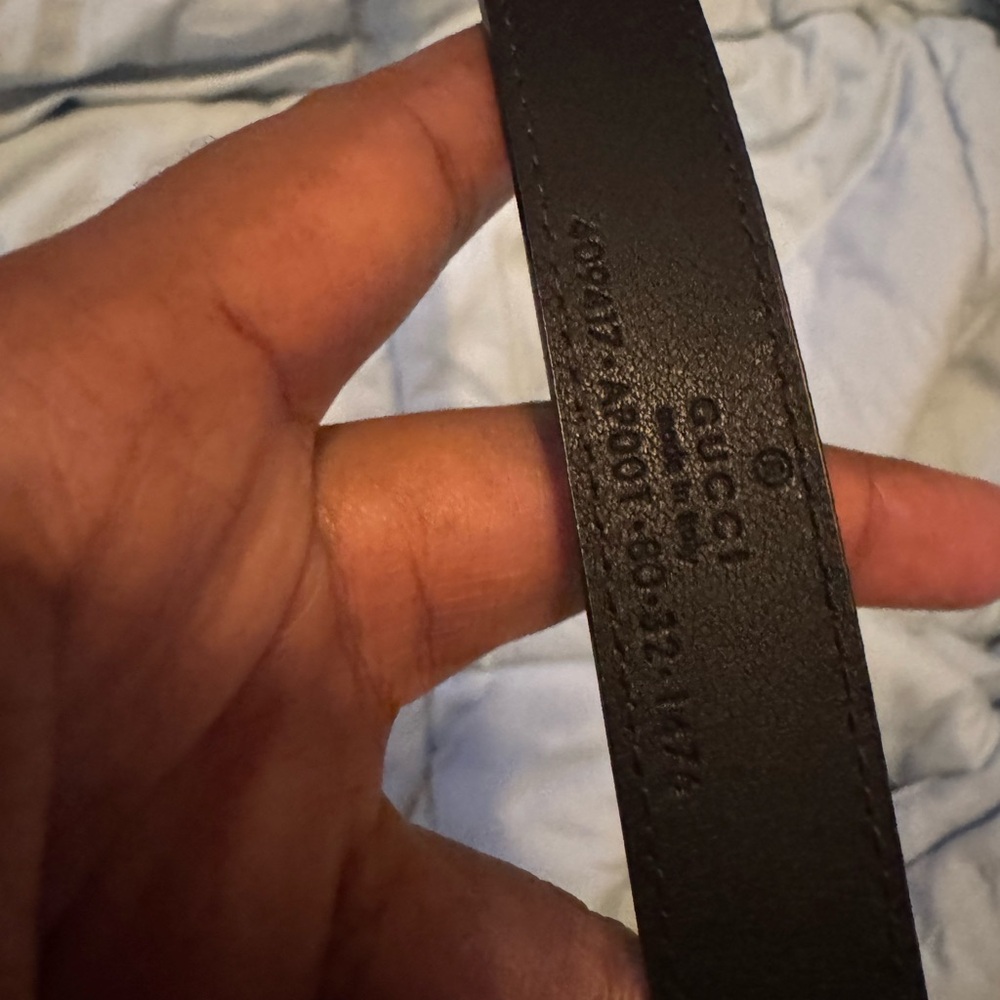 Gucci Marmont Black Leather Belt - Picture 5 of 6